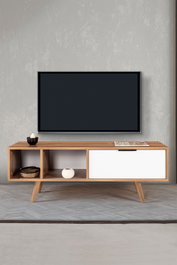 Hanah Home Venüs 3344 Soporte para TV Nogal y Blanco